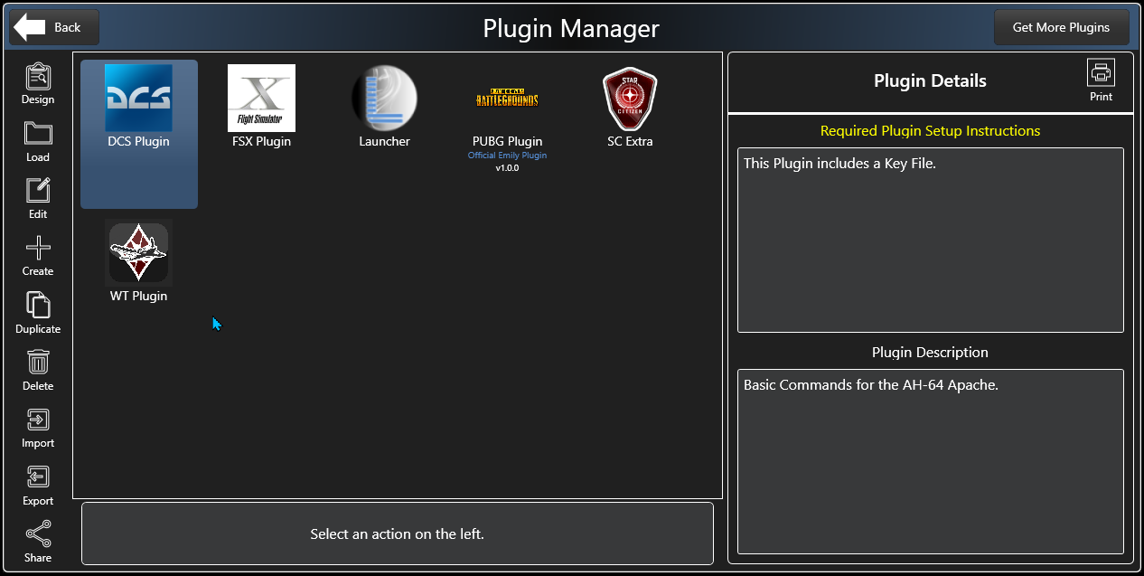 Plugin Manager Interface